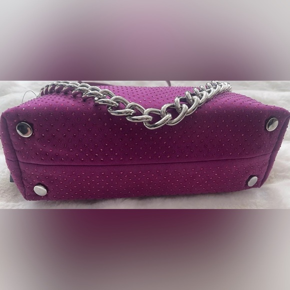 I.N.C. INTERNATIONAL CONCEPTS Rennata Clutch Crossbody Burnished Berry Purple - Picture 5 of 7